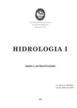 HIDROLOGIA I