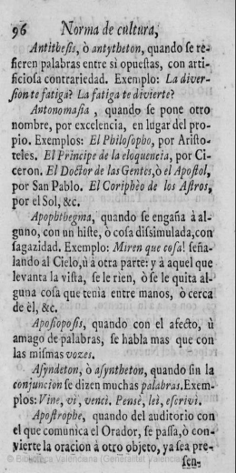 Page 1 96 Norma de cultura, Antithefs, ô antytheton, quando fe re