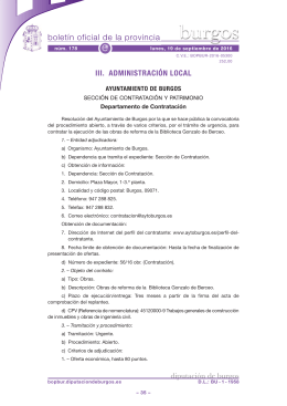 Anuncio 201605300 - Boletín Oficial de la Provincia de Burgos