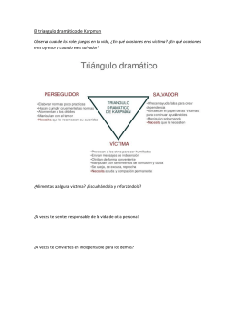 El triangulo dramático de Karpman - Covadonga Pérez