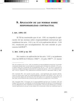 9. APLICACIÓN DE LAS NORMAS SOBRE RESPONSABILIDAD