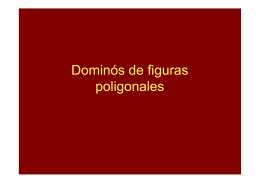Fichas del domino de figuras poligonales