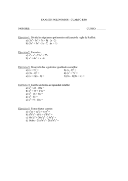 EXAMEN POLINOMIOS