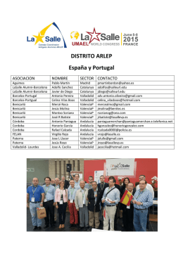 DISTRITO ARLEP España y Portugal