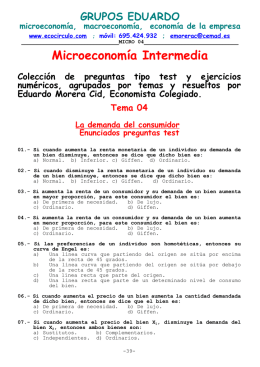 la demanda del consumidor