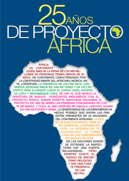 áfrica: un continente joven, más de la mitad de los 869 mil