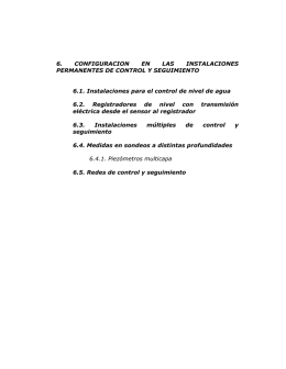 6. CONFIGURACION EN LAS INSTALACIONES