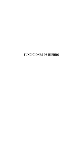 fundiciones de hierro