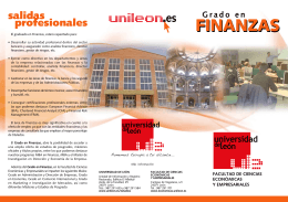 FINANZAS - Facultad de Ciencias Económicas y Empresariales