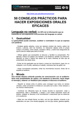 50 consejos prácticos para hacer exposiciones orales eficaces