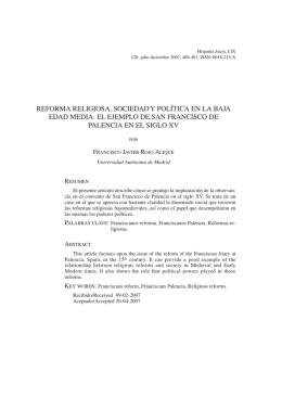 reforma religiosa, sociedad y política en la baja edad media