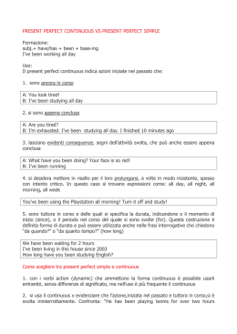 present perfect continuous vs present perfect simple
