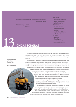 Ondas sonoras.