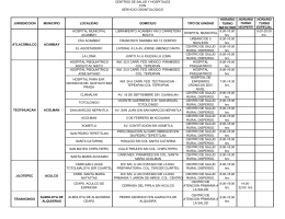 estatal centros de salud y hospitales