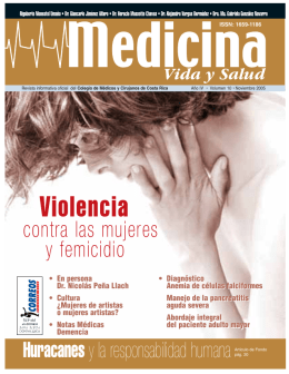 Violencia - Colegio de Medicos Cirujanos Costa Rica