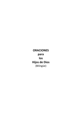 ORACIONES para los Hijos de Dios