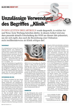 Page 1 .FtLlEE Wââ RECHT IST! -«~.._\ ” Unzulässige vertretenden
