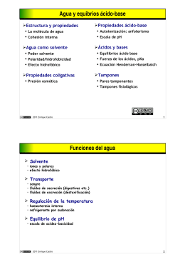 Agua como solvente