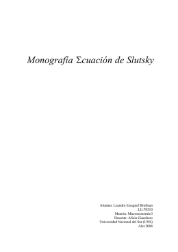 Monografia Ecuacion de Slutsky