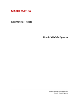 Mathematica: Recta