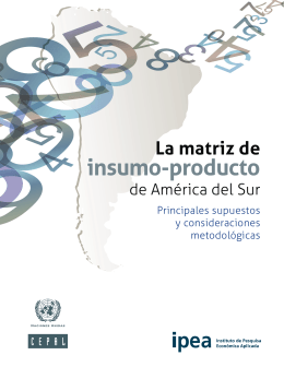 La matriz de insumo-producto de América del Sur