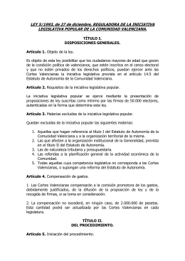 Ley ILP Valencia