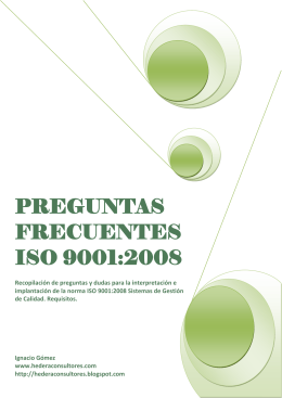 Preguntas frecuentes ISO 9001:2008