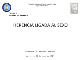 Clase 4 HERENCIA LIGADA AL SEXO
