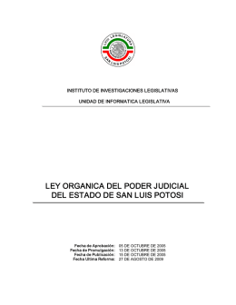 ley organica del poder judicial del estado de san luis potosi