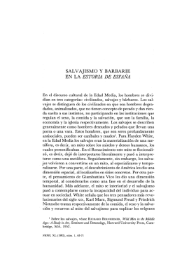 SALVAJISMO Y BARBARIE EN LA ESTORIA DE ESPAÑA