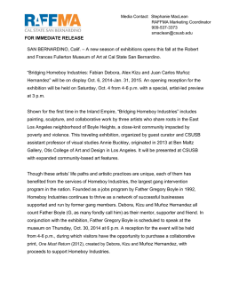 Bridging Homeboy Industries Press Release