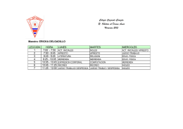 Colegio Sagrado Corazón R. Oblatas al Divino Amor Horarios 2015
