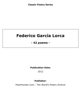 Federico García Lorca - poems
