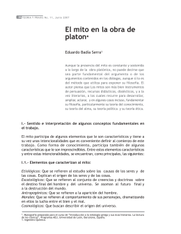 El mito en la obra de platon