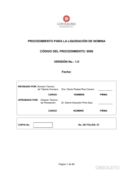 LIQUIDACION DE NOMINA V 1.0