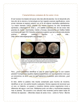 Características comunes de los seres vivos