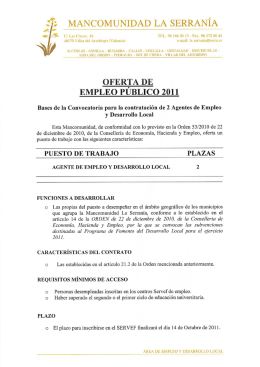 «¿,2 MANCOMUNIDAD LA SERRANÍA