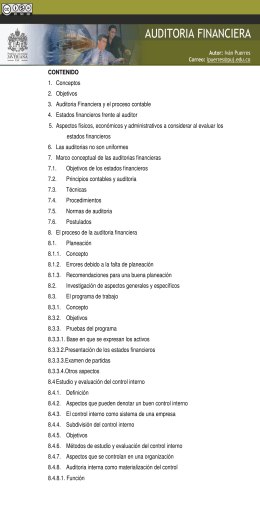 auditoria financiera