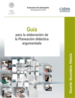 guía para la elaboración de la planeación didáctica argumentada