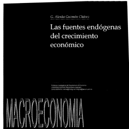 Las fuentes del crecimiento end&oacute;geno