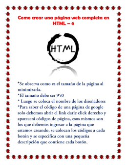 Como crear una página web completa en HTML – 6