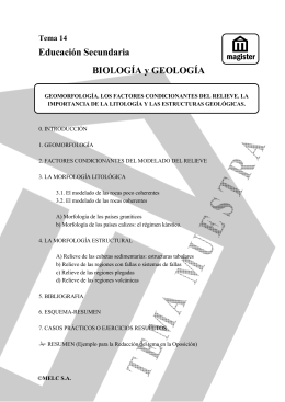 Educación Secundaria BIOLOGÍA y GEOLOGÍA