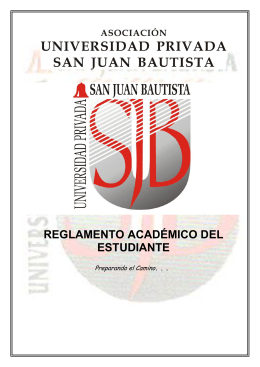 Reglamento Académico del Estudiante