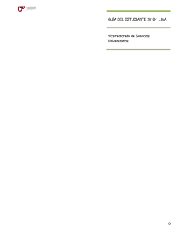 guía del estudiante 2016-1 lima - Universidad Tecnológica del Perú
