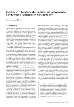 Capítulo 2. Fundamentos Teóricos de la Evaluación