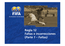 Regla 12 Faltas e incorrecciones