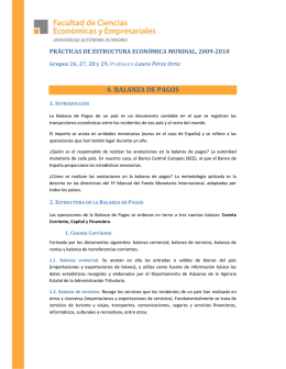 La balanza de pagos