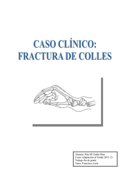 Caso clínico Fractura de Colles