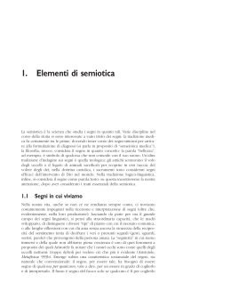 1. Elementi di semiotica