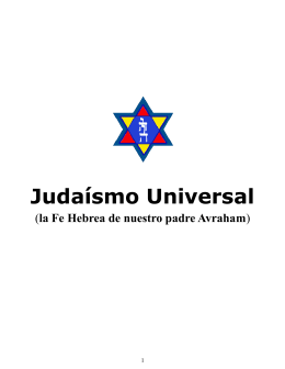 Judaísmo Universal - La Fe Del Judaismo Universal